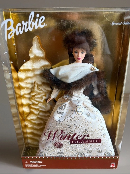 Mattel Other - 2001 Mattel Barbie Winter Classic Special Edition Faux Fur Vintage 52996